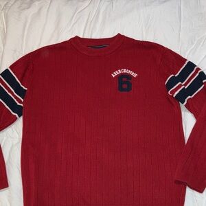 Abercrombie & Fitch Red Crewneck Sweater Boys Medium